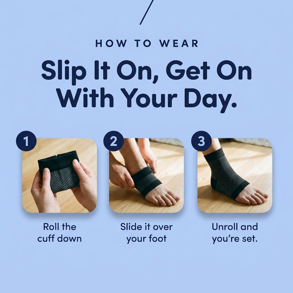 Supportive Foot & Ankle Compression Sleeve