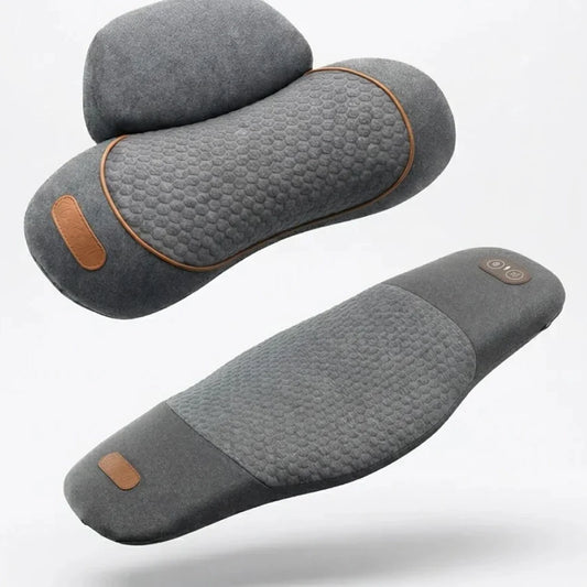 Heated Memory Foam Neck & Lumbar Massage Pillow